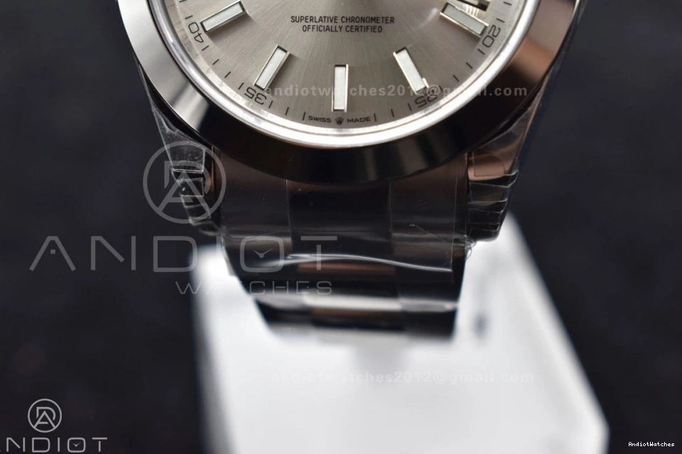 904L DateJust on 126330 1:1 Bracelet VS Dial Best Edition SS VSF 41 Snug Oyster 593 Silver 0327